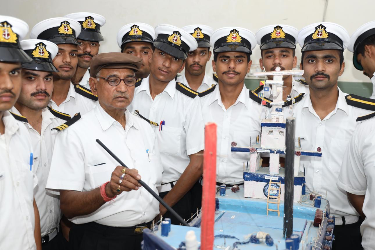 Maritime Cadets with Instructor