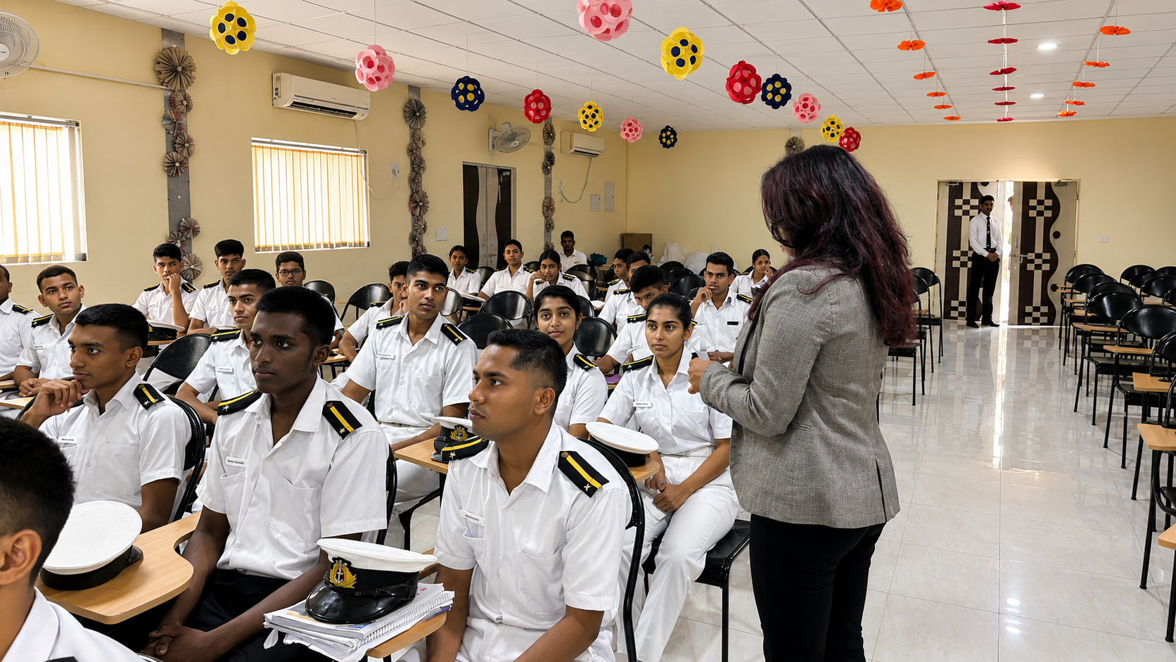 Maritime Cadets in Lecture