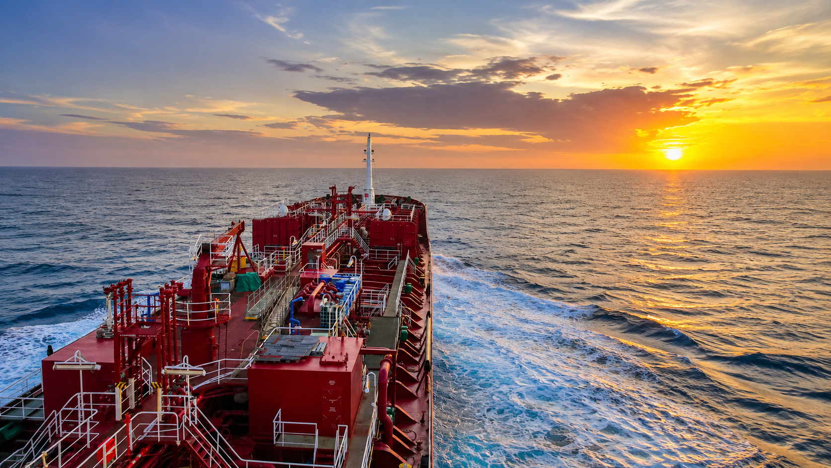 Ship at Sunset